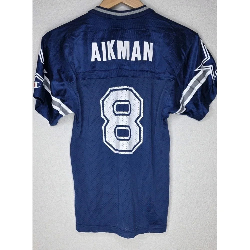 Vintage Champion NFL Dallas Cowboys Troy Aikman #8 Jersey Kid Youth M (10-12)